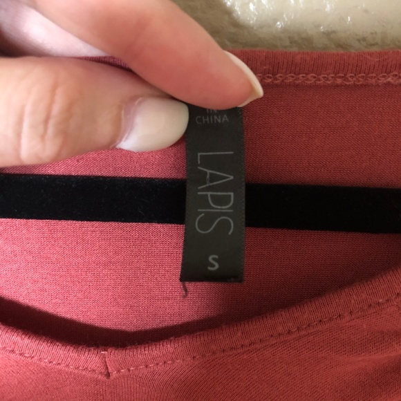 Lapis Rust Colored Bell Sleeve Top - Picture 5 of 5